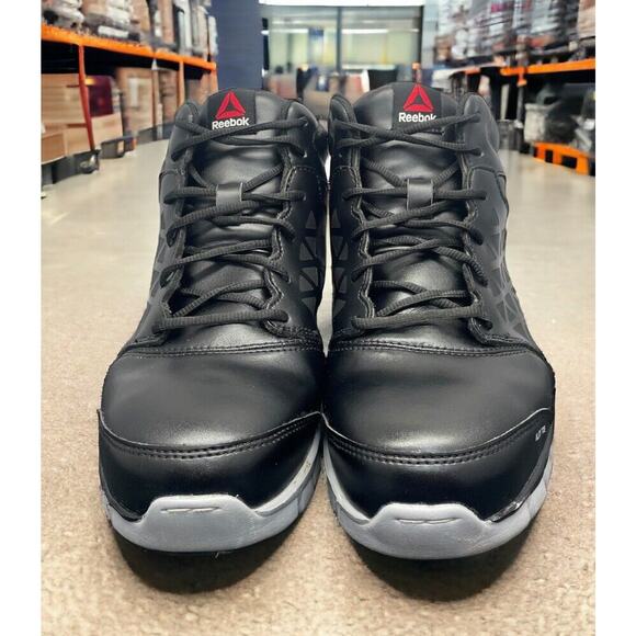 Reebok Sublite Black Alloy Toe Work Shoes RB4142 Mens 8.5 Wide Fit Fast Shipping main image 9